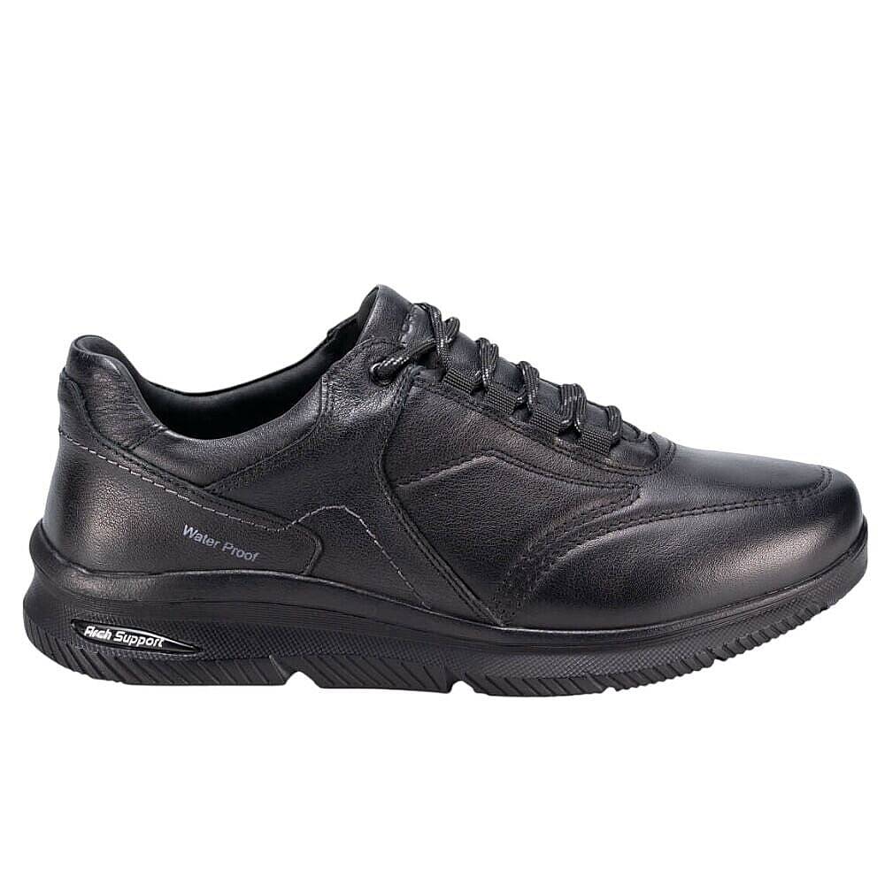 Forelli 46115-G Proof Siyah Erkek Comfort Waterproof Deri Ayakkabı - 2
