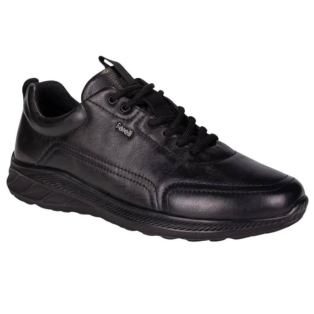 Forelli 46502-G Cosmo Siyah Erkek Comfort Deri Ayakkabı - 1
