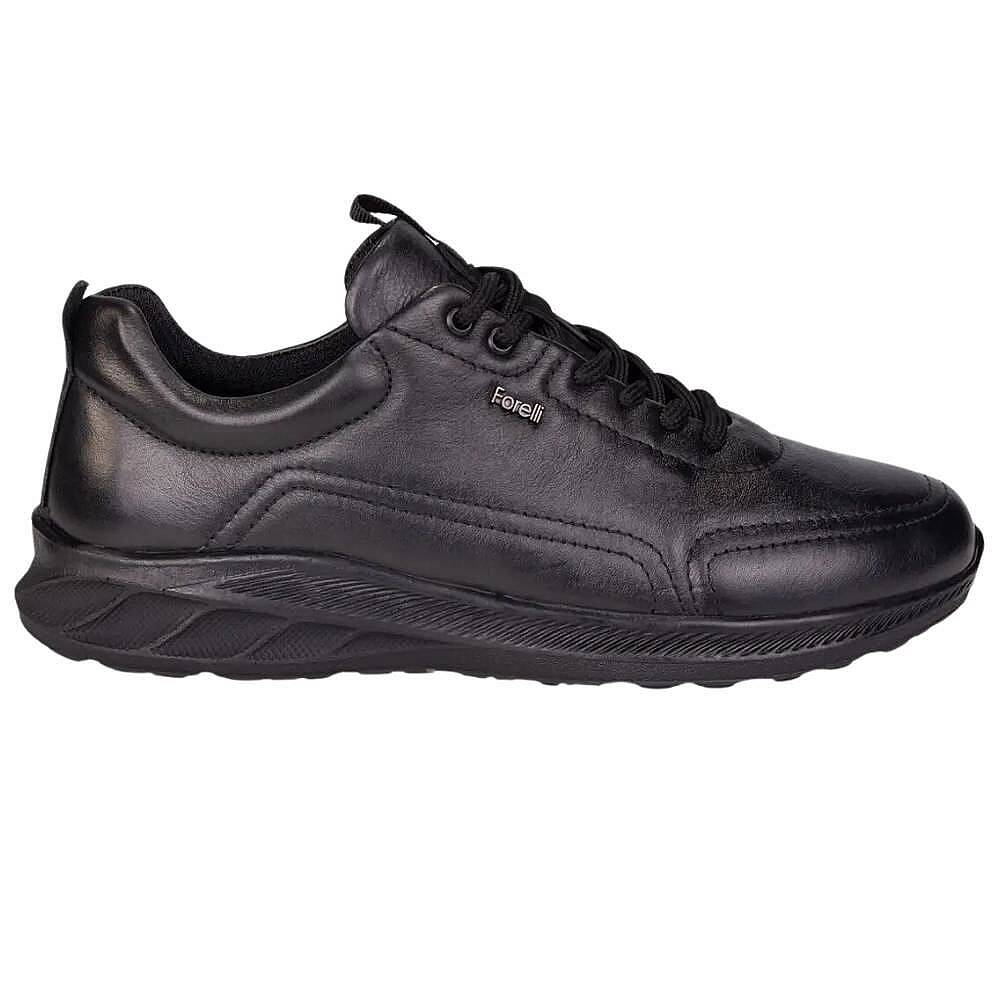 Forelli 46502-G Cosmo Siyah Erkek Comfort Deri Ayakkabı - 2