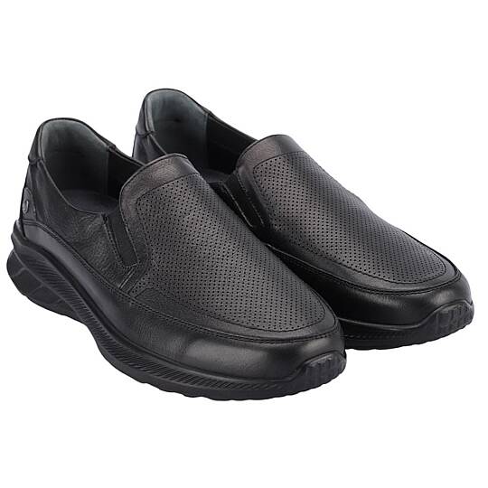 Forelli 46508-G Costa Siyah Erkek Comfort Deri Ayakkabı - 2