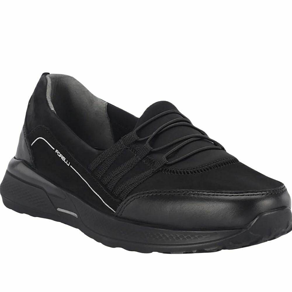 Forelli 46704-G Riba Siyah Kadın Comfort Deri Ayakkabı - 1