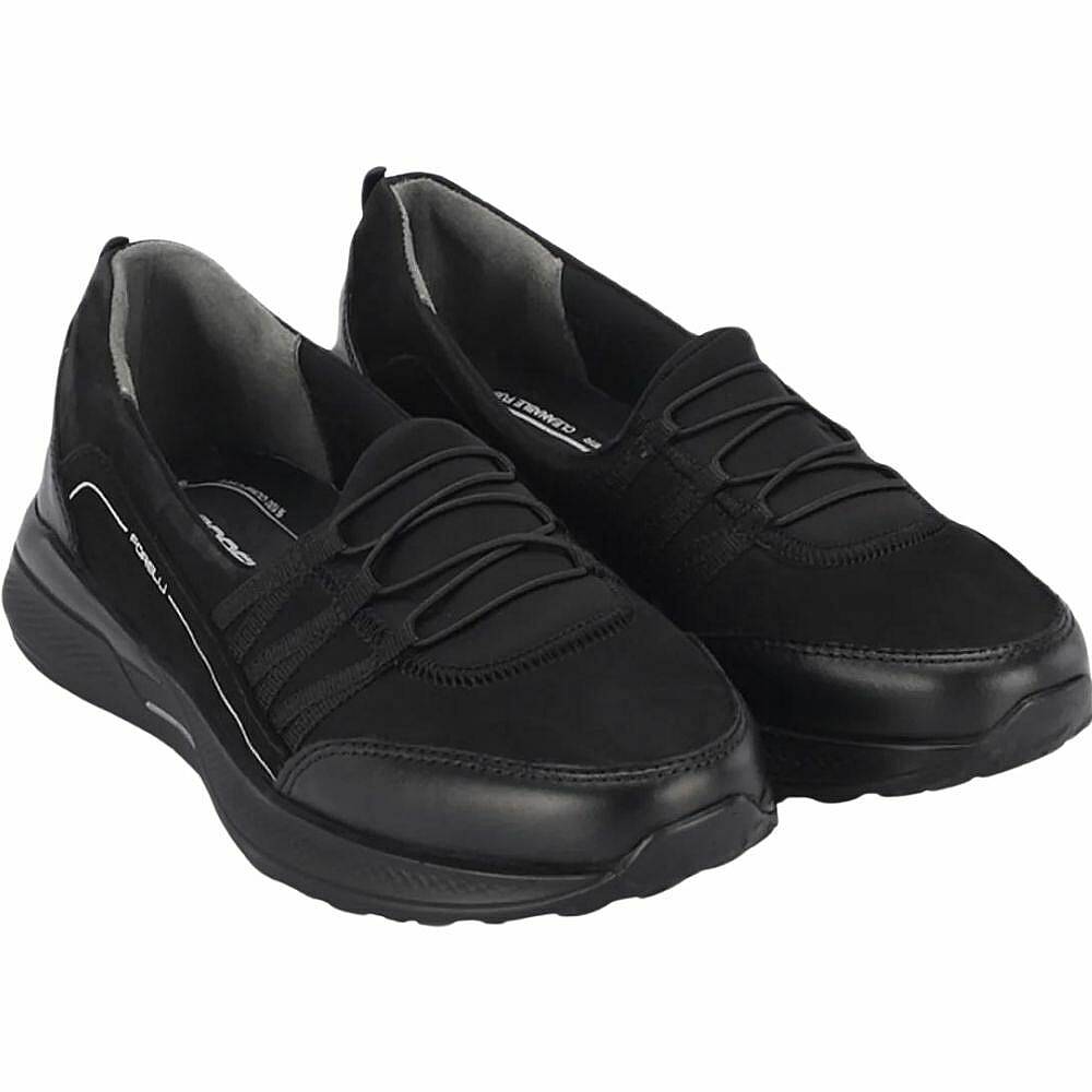 Forelli 46704-G Riba Siyah Kadın Comfort Deri Ayakkabı - 2