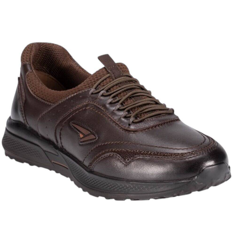 Forelli 46709-G Slins Kahve Kadın Comfort Deri Ayakkabı - 1