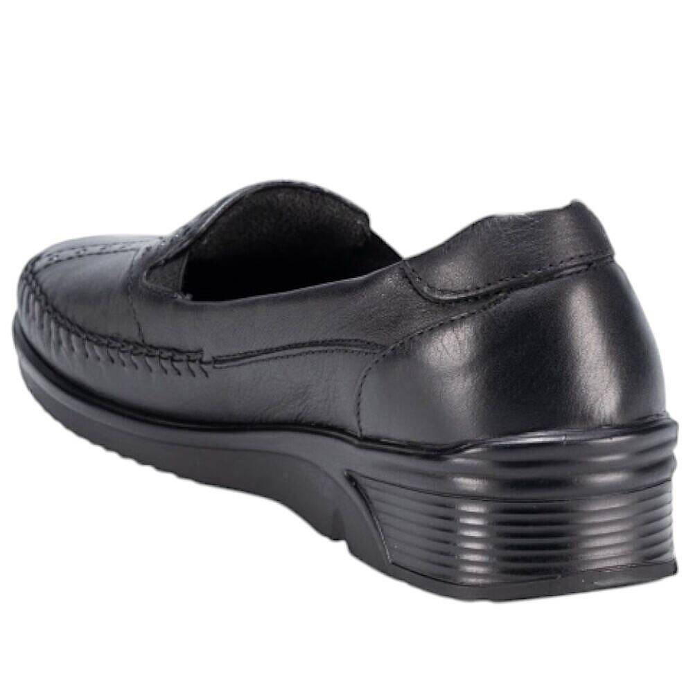 Forelli 48006-H Erva Siyah Kadın Comfort Deri Ayakkabı - 3