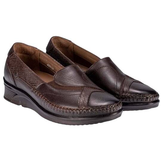 Forelli 48010-H Yonca Kahve Kadın Comfort Deri Ayakkabı - 3