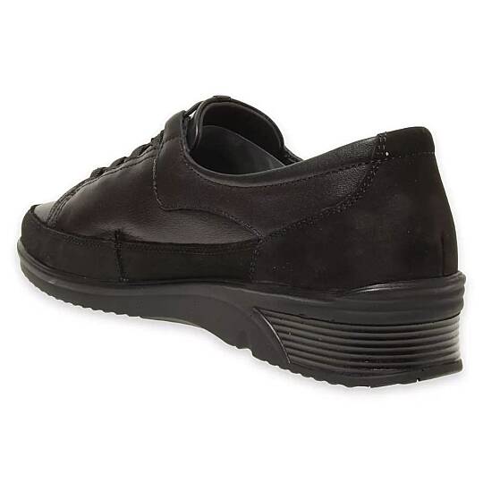 Forelli 48201-G Bety Siyah Kadın Comfort Deri Ayakkabı - 3