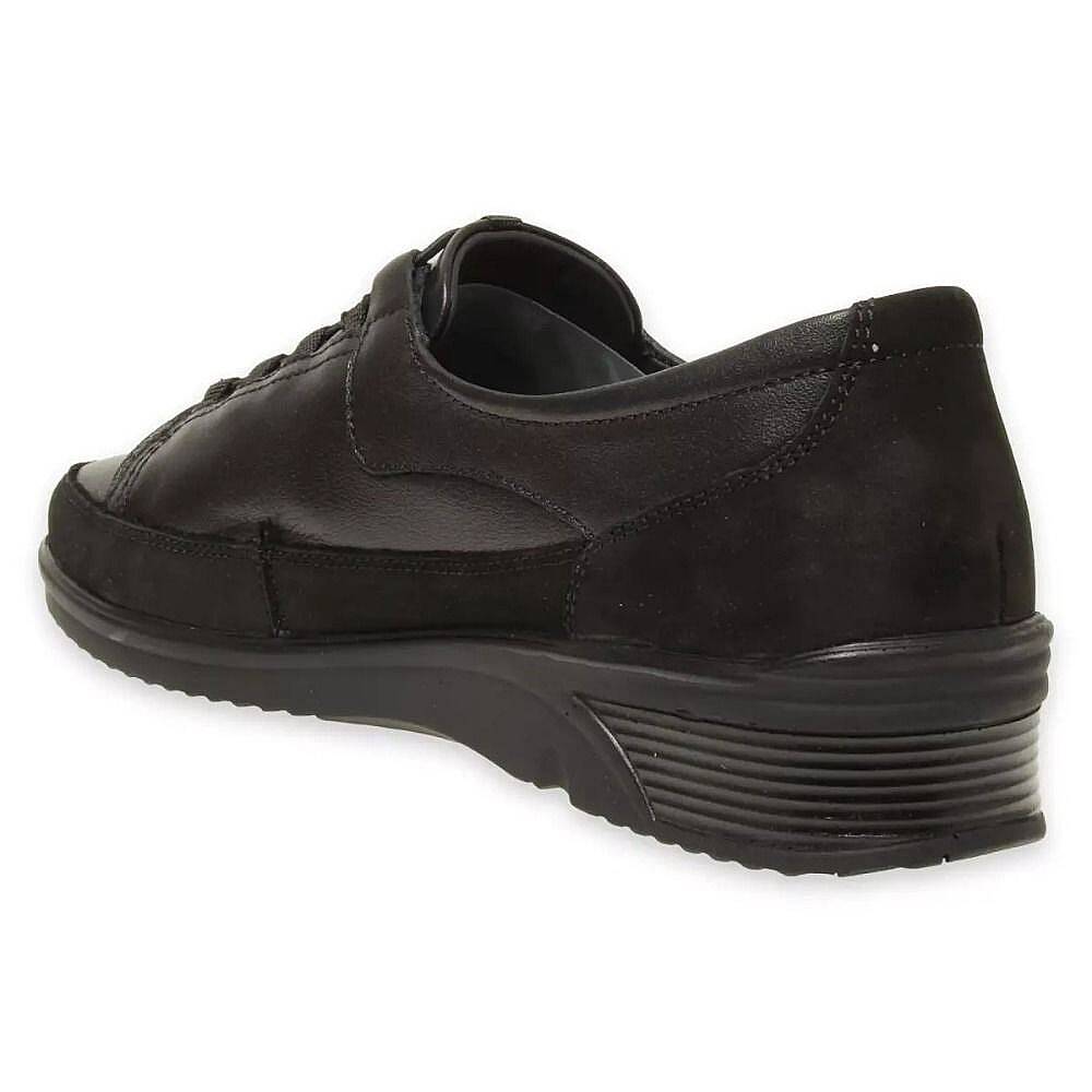 Forelli 48201-G Bety Siyah Kadın Comfort Deri Ayakkabı - 3