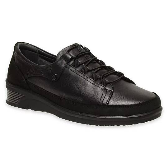 Forelli 48201-G Bety Siyah Kadın Comfort Deri Ayakkabı