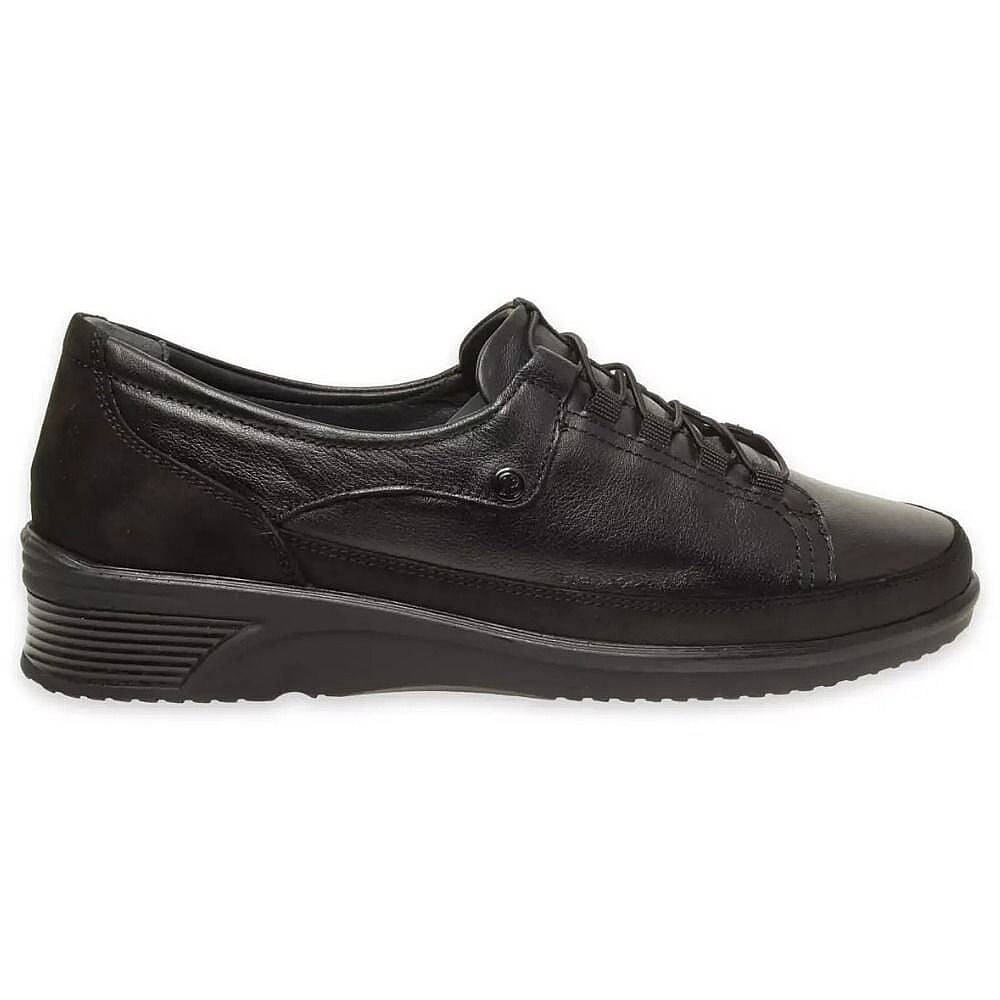 Forelli 48201-G Bety Siyah Kadın Comfort Deri Ayakkabı - 2