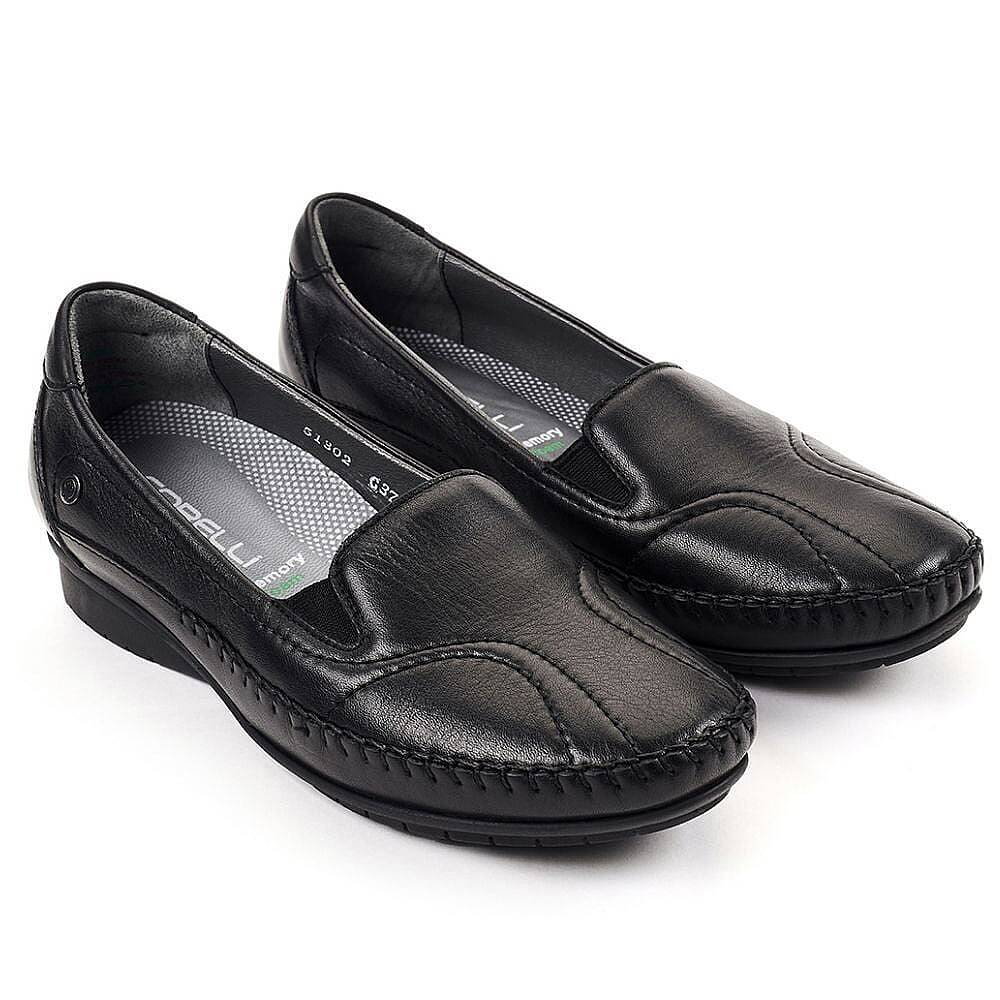 Forelli 51302 Lady-G Siyah Kadın Comfort Deri Ayakkabı - 2