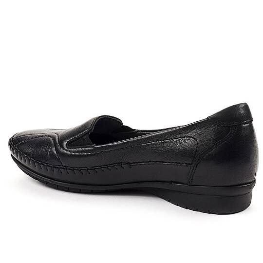 Forelli 51302 Lady-G Siyah Kadın Comfort Deri Ayakkabı - 3