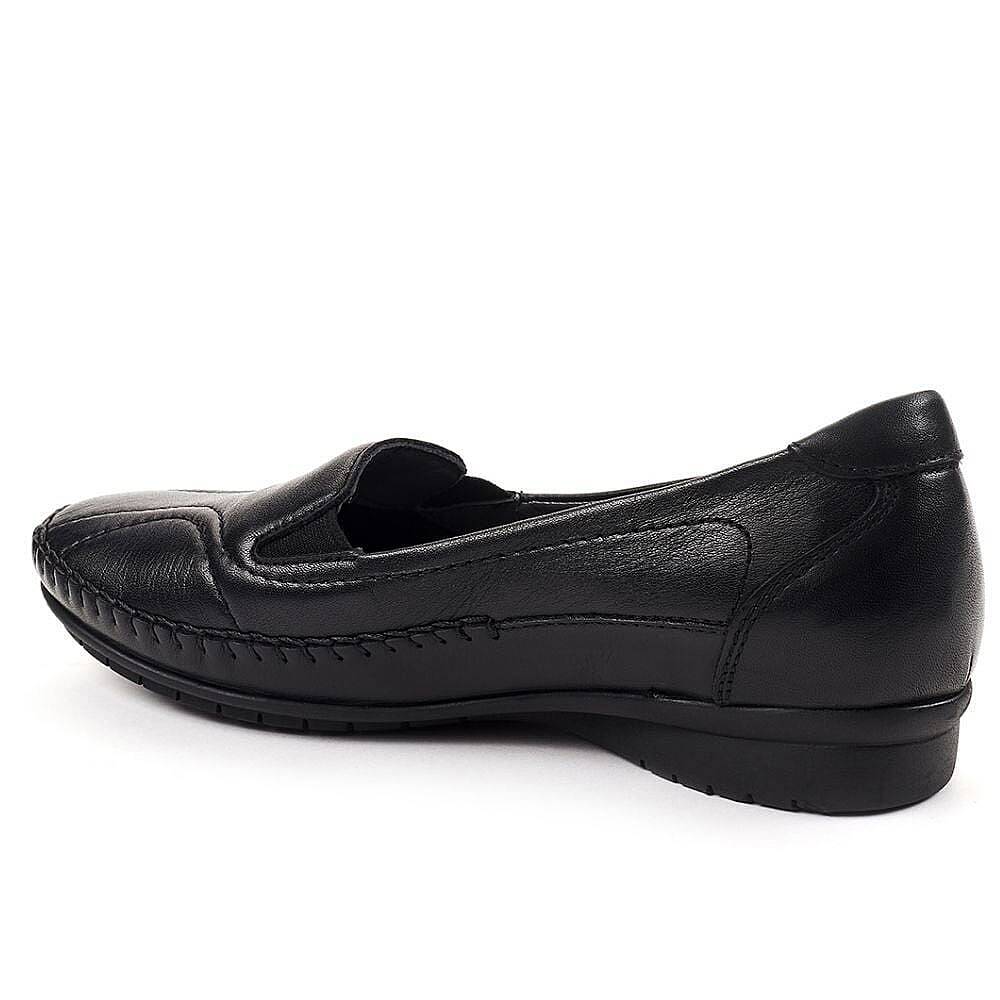 Forelli 51302 Lady-G Siyah Kadın Comfort Deri Ayakkabı - 3