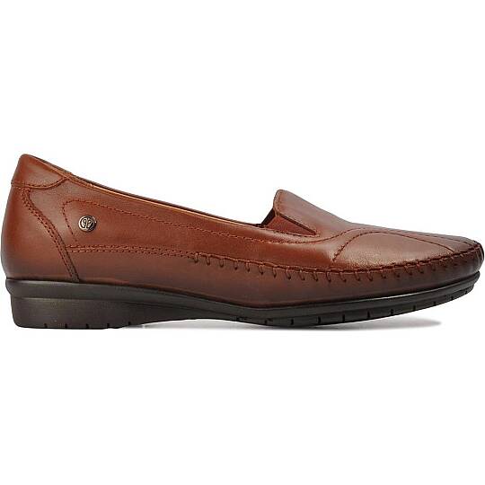 Forelli 51302 Lady-G Taba Kadın Comfort Deri Ayakkabı - 2