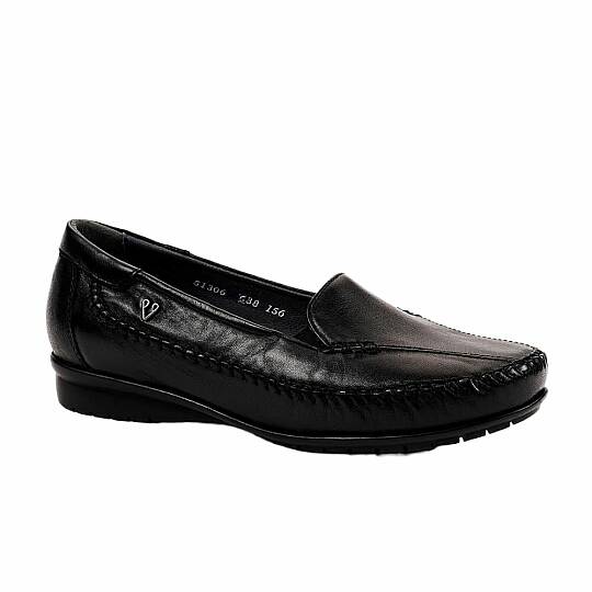 Forelli 51306 Marla-G Siyah Kadın Comfort Deri Ayakkabı