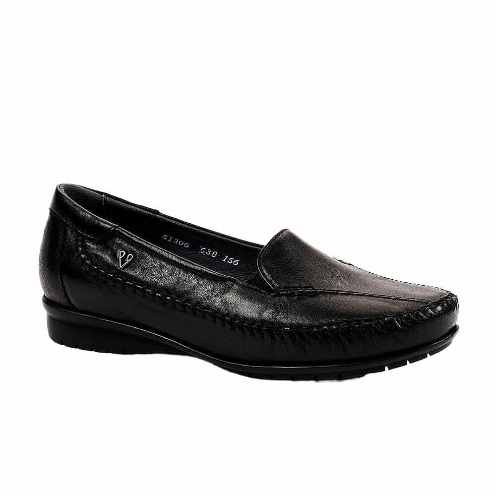 Forelli 51306 Marla-G Siyah Kadın Comfort Deri Ayakkabı - 1
