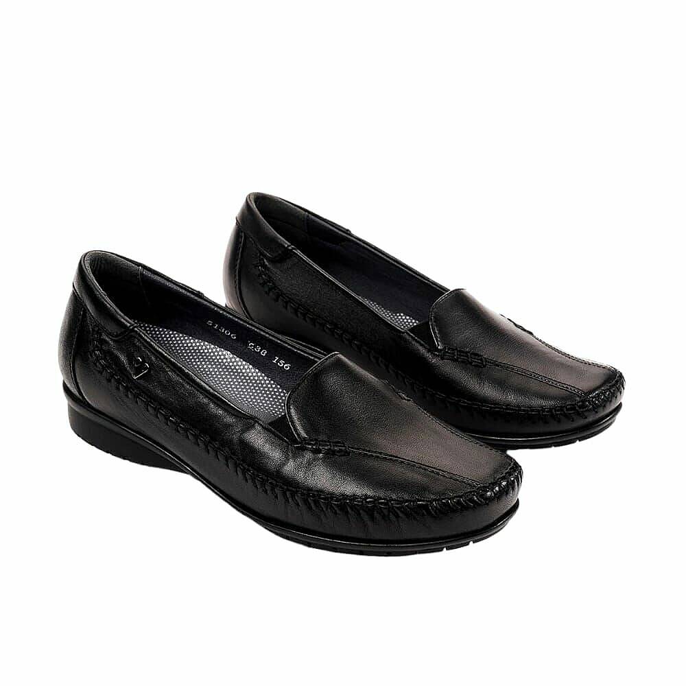 Forelli 51306 Marla-G Siyah Kadın Comfort Deri Ayakkabı - 2