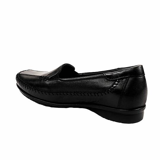 Forelli 51306 Marla-G Siyah Kadın Comfort Deri Ayakkabı - 3