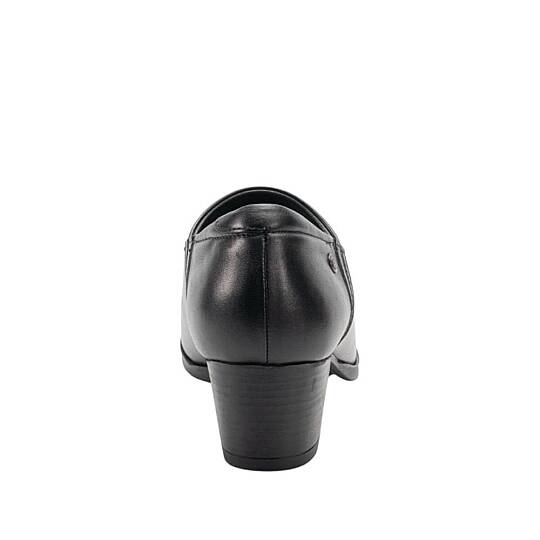 Forelli 53411-G Delux Siyah Kadın Comfort Deri Ayakkabı - 3