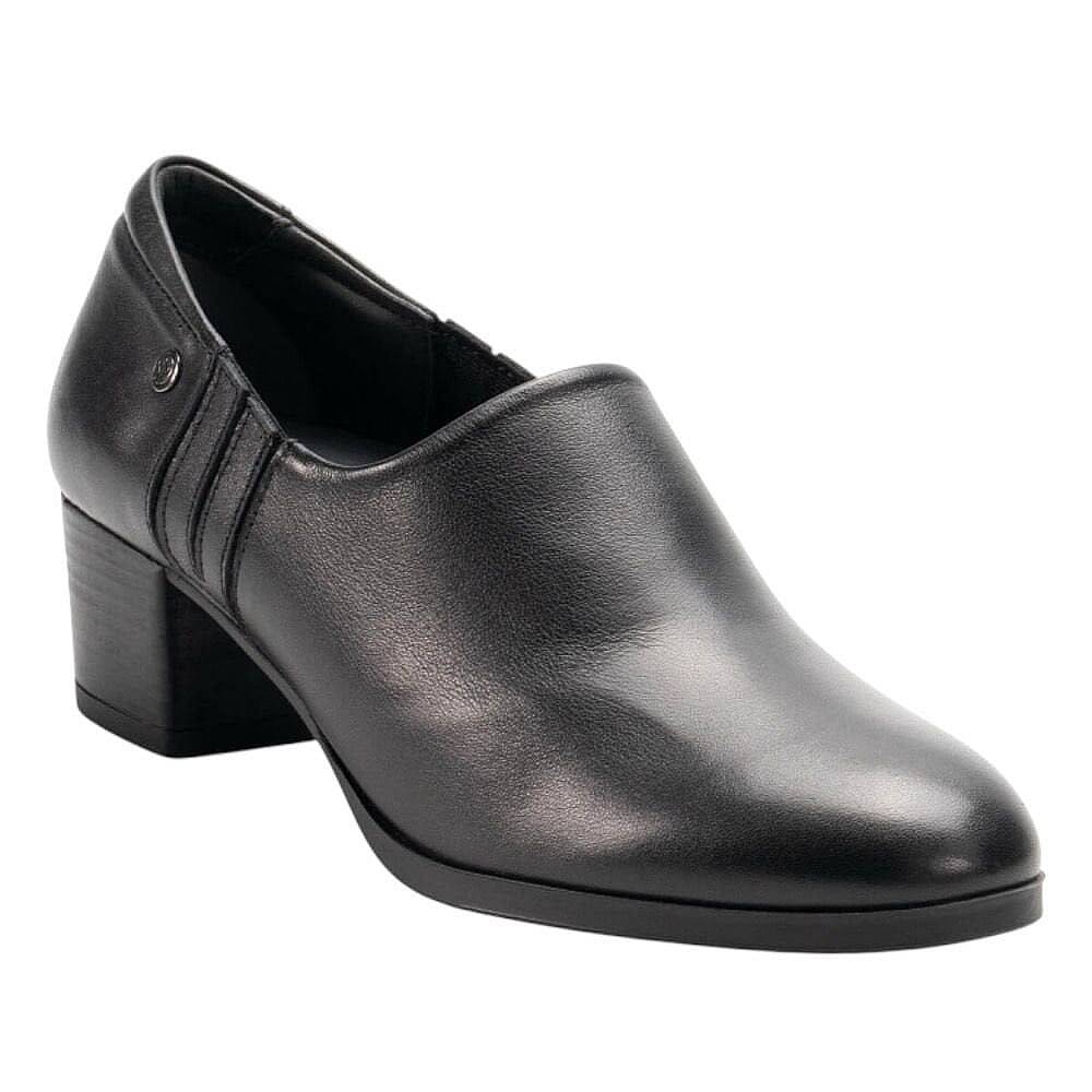 Forelli 53411-G Delux Siyah Kadın Comfort Deri Ayakkabı - 1