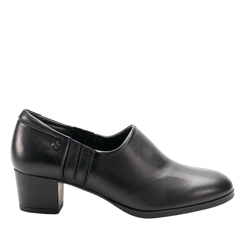 Forelli 53411-G Delux Siyah Kadın Comfort Deri Ayakkabı - 2