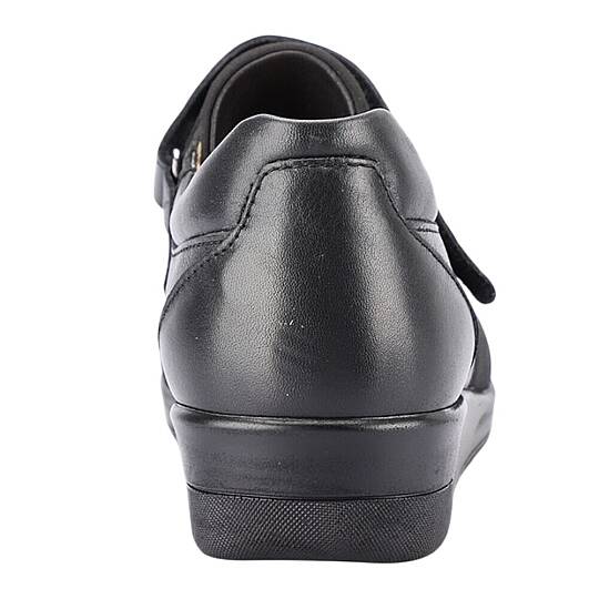 Forelli 54608-H Cindy Siyah Kadın Comfort Deri Ayakkabı - 3