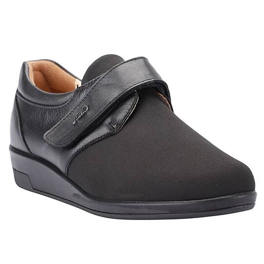 Forelli 54608-H Cindy Siyah Kadın Comfort Deri Ayakkabı