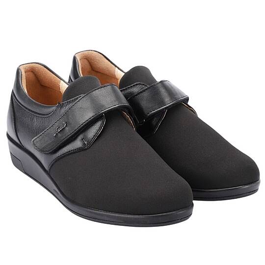 Forelli 54608-H Cindy Siyah Kadın Comfort Deri Ayakkabı - 2