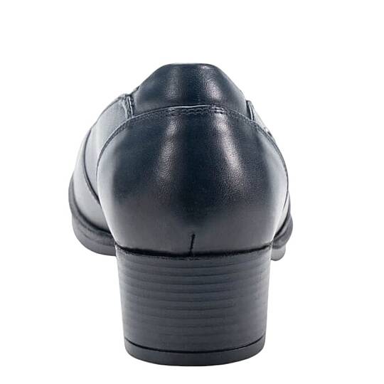 Forelli 57202-G Levin Lacivert Kadın Comfort Deri Ayakkabı - 3