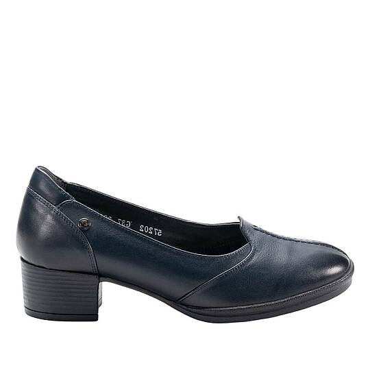 Forelli 57202-G Levin Lacivert Kadın Comfort Deri Ayakkabı - 2