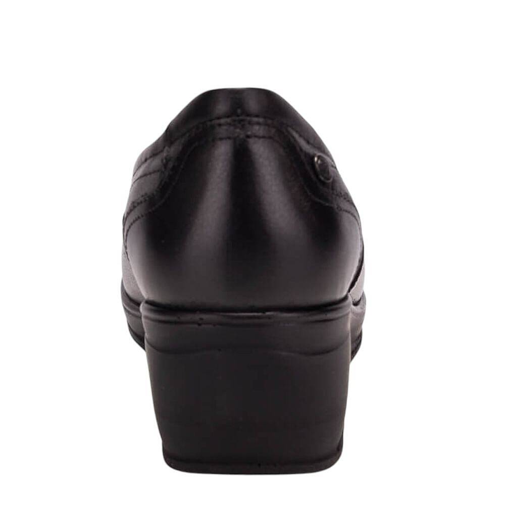 Forelli 57610-G Funda Siyah Kadın Comfort Deri Ayakkabı - 3