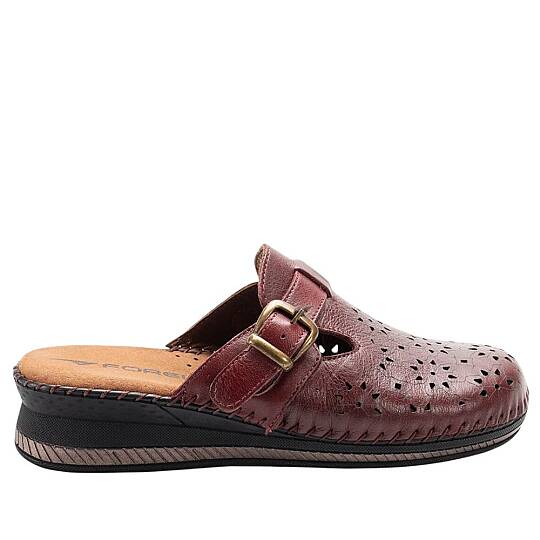 Forelli Cary-H 80625 Bordo Kadın Günlük Sabo Terlik - 2