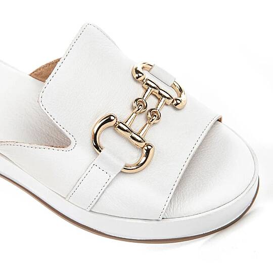 Hush Puppies 624219 Asan Beyaz Kadın Anatomik Terlik - 3