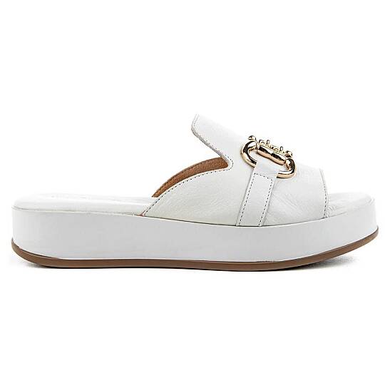 Hush Puppies 624219 Asan Beyaz Kadın Anatomik Terlik - 2