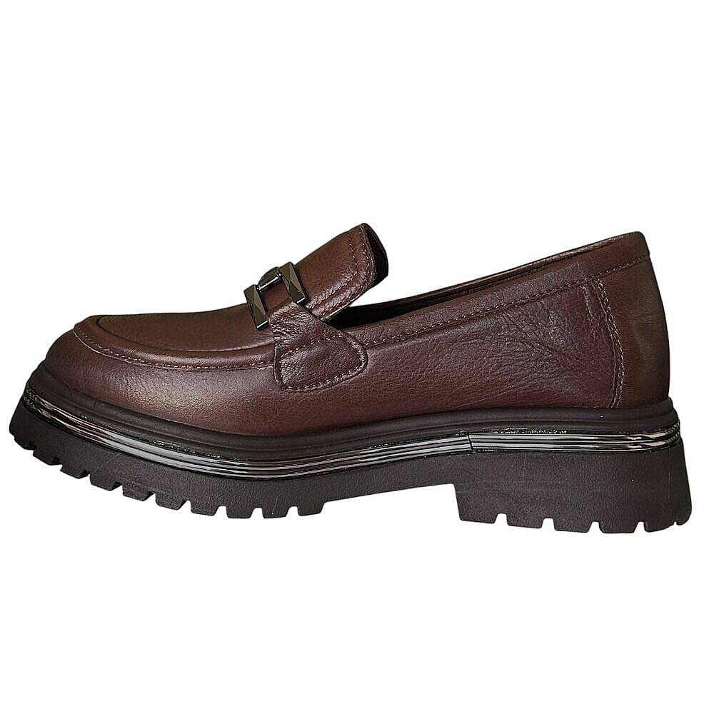 Mammamia D26KA-3220-B Kahve Kadın Comfort Deri Ayakkabı - 3