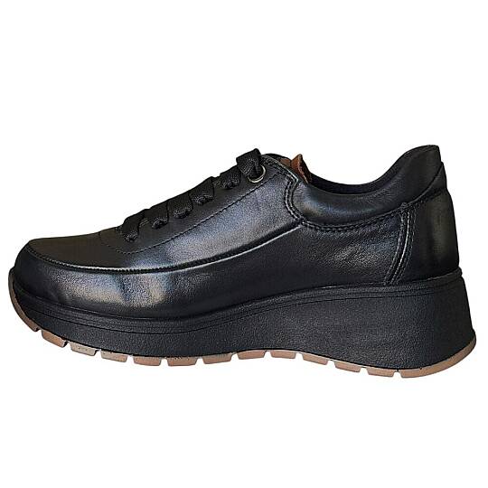 Mammamia D26KA-3445-B Siyah/Taba Kadın Comfort Ayakkabı - 3