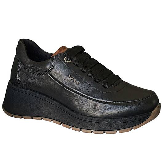 Mammamia D26KA-3445-B Siyah/Taba Kadın Comfort Ayakkabı