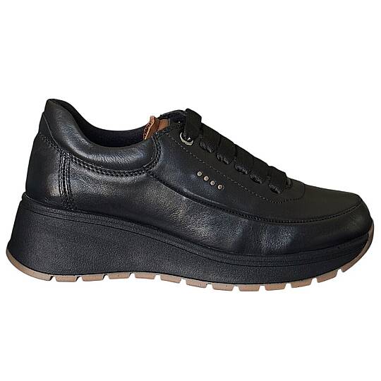 Mammamia D26KA-3445-B Siyah/Taba Kadın Comfort Ayakkabı - 2