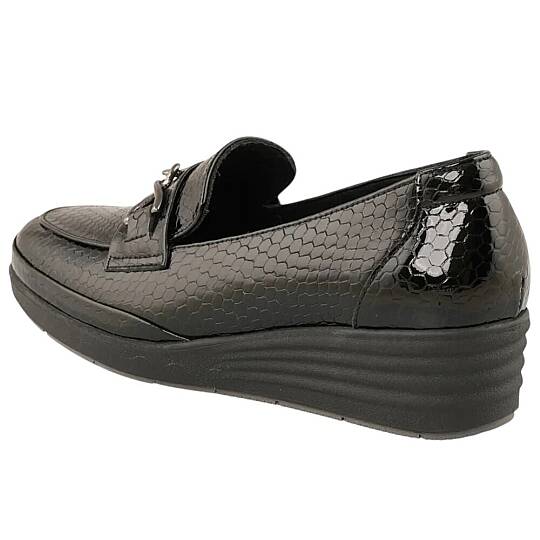Mammamia D26KA-7050-B Siyah Kadın Comfort Deri Ayakkabı - 3