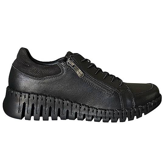 Mammamia D26KA-765-B Siyah Kadın Comfort Deri Ayakkabı - 2