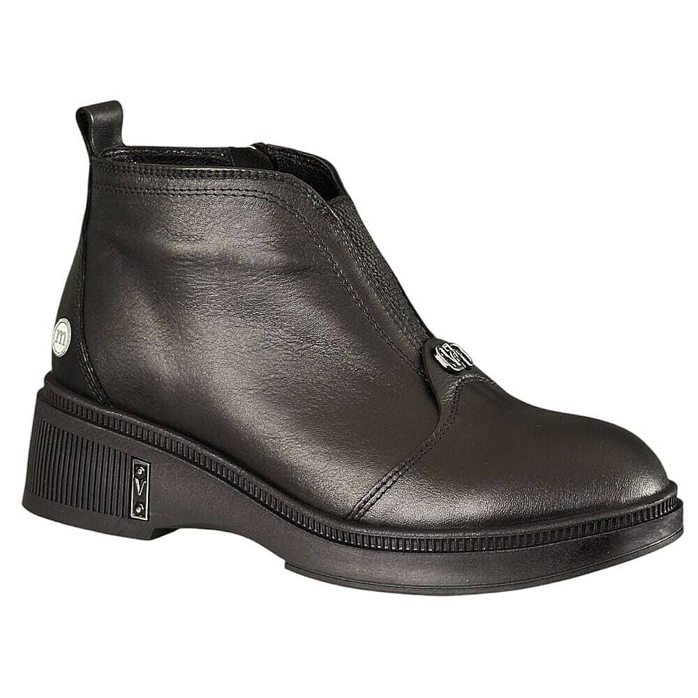 Mammamia D26KB-8215-B Siyah Kadın Comfort Deri Bot - 1