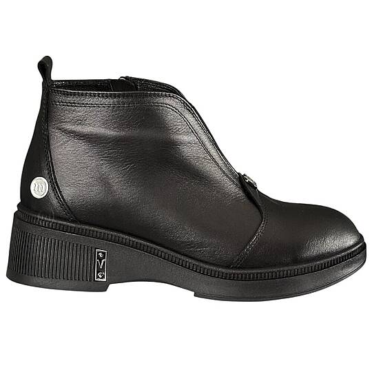Mammamia D26KB-8215-B Siyah Kadın Comfort Deri Bot - 2