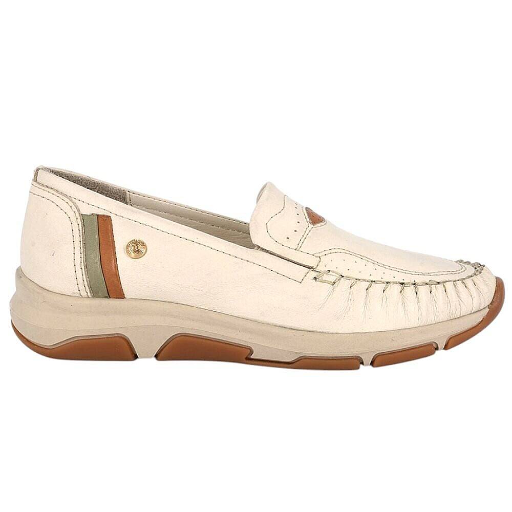 Mammamia D26YA-3565-B Krem Kadın Comfort Deri Ayakkabı - 2