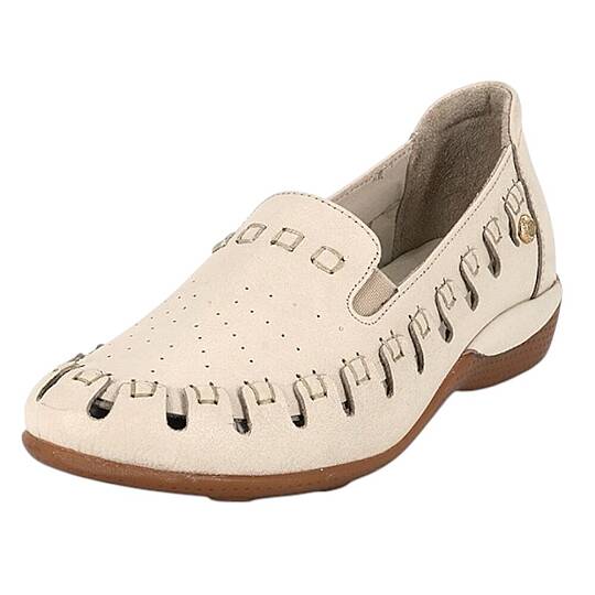 Mammamia D26YA-3845-B Krem Kadın Comfort Deri Ayakkabı - 3
