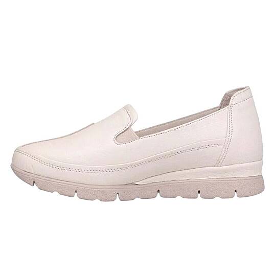 Mammamia D26YA-3985-B Krem Kadın Comfort Deri Ayakkabı - 3