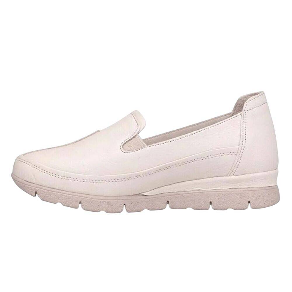 Mammamia D26YA-3985-B Krem Kadın Comfort Deri Ayakkabı - 3