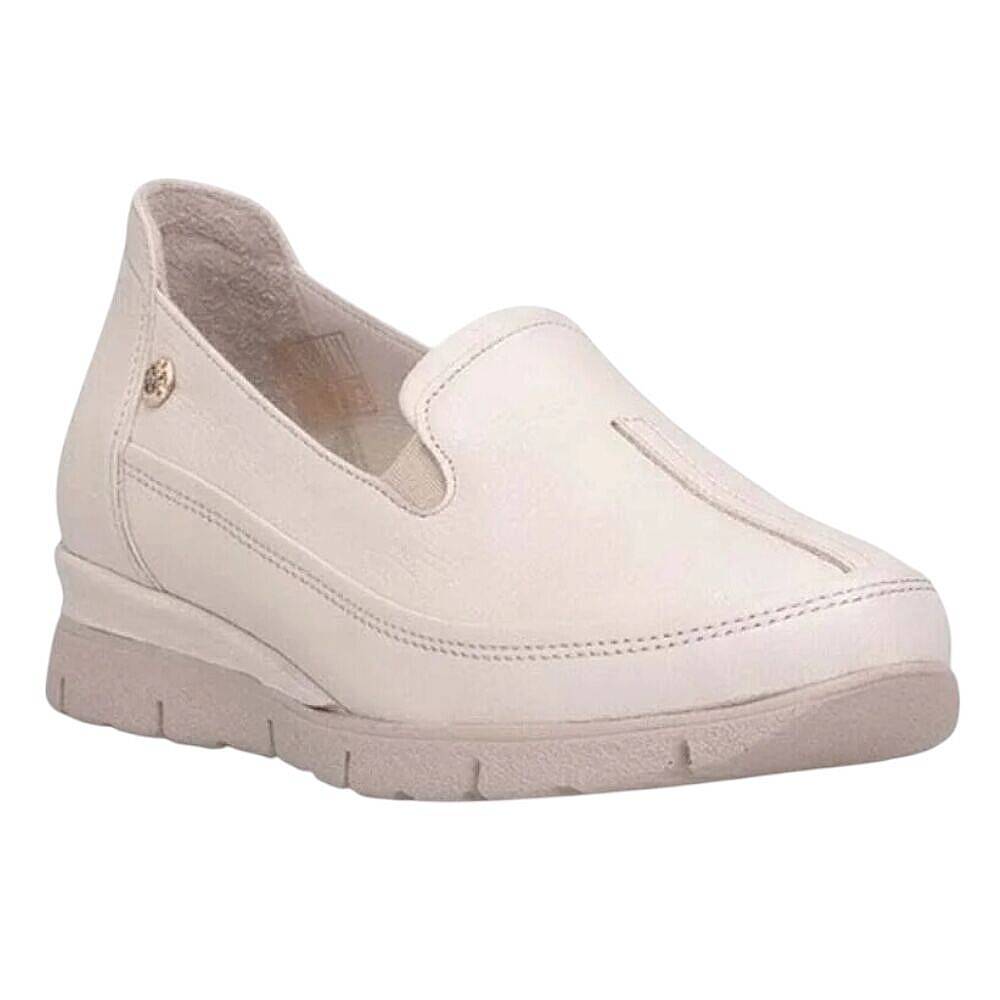 Mammamia D26YA-3985-B Krem Kadın Comfort Deri Ayakkabı - 1