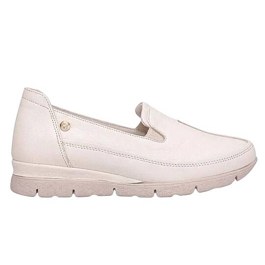 Mammamia D26YA-3985-B Krem Kadın Comfort Deri Ayakkabı - 2