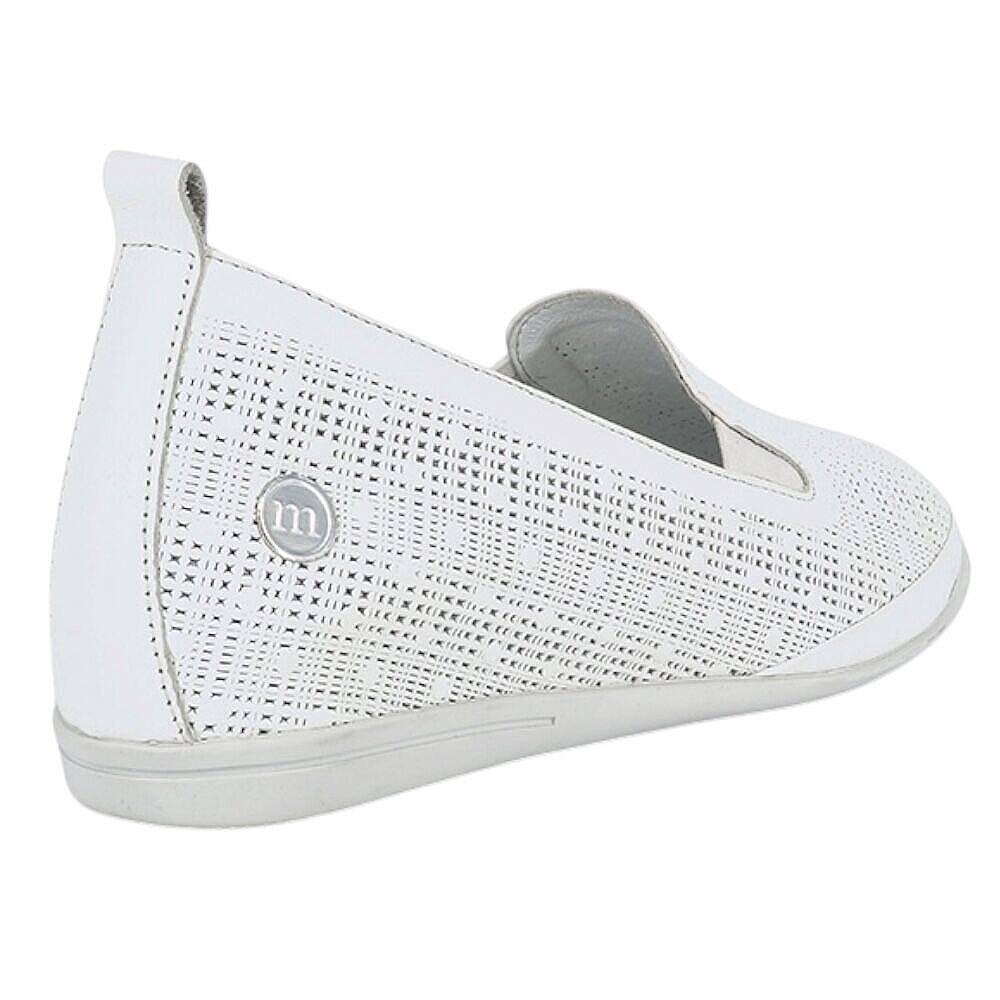 Mammamia D26YA-720-B Beyaz Kadın Comfort Deri Ayakkabı - 3