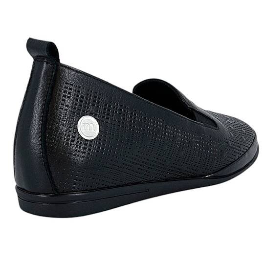 Mammamia D26YA-720-B Siyah Kadın Comfort Deri Ayakkabı - 3