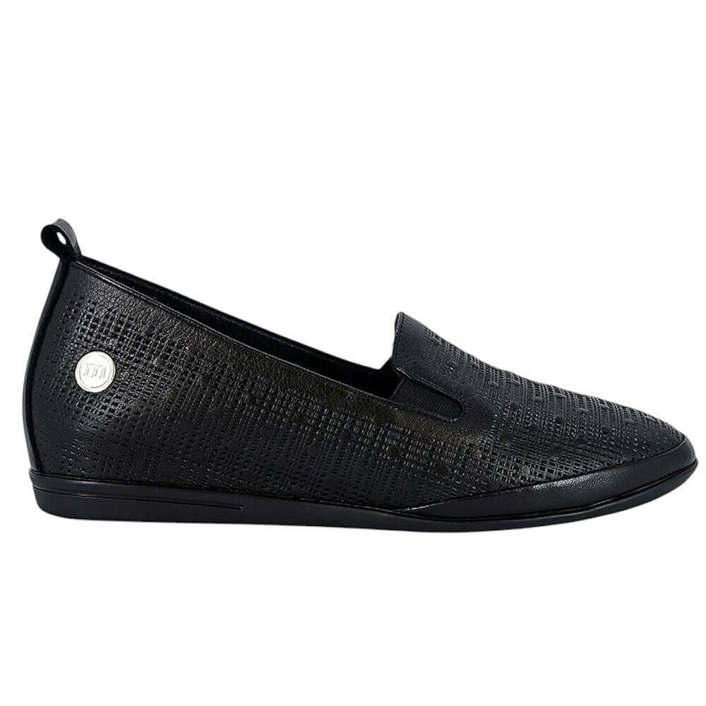 Mammamia D26YA-720-B Siyah Kadın Comfort Deri Ayakkabı - 2